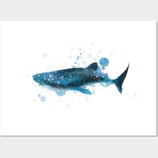 Whale Shark Watercolor Posters and Art